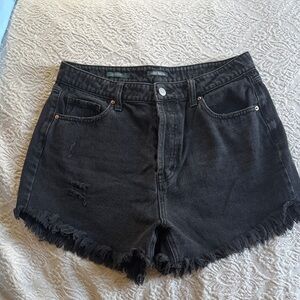 Wild Fable Distressed Black Jean Shorts